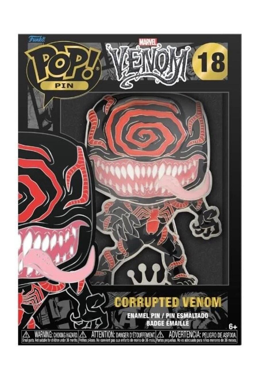 Marvel 3 Inch Funko POP Pin | Corrupted Venom